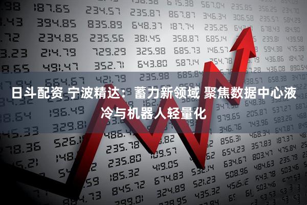 日斗配资 宁波精达：蓄力新领域 聚焦数据中心液冷与机器人轻量化